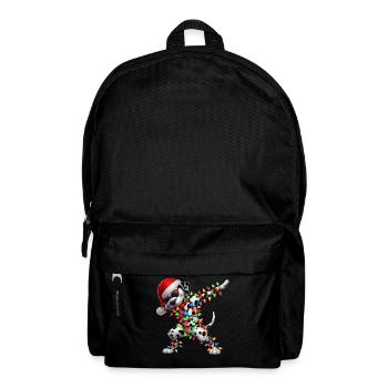 Tupfende Dalmatiner-Sonnenbrille Niedlich Weihnach - Rucksack - Schwarz - Vorne
