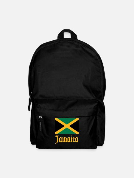 Jamaica Jamaika Rasta Raggea Rastafari Flagge - Rucksack - Schwarz