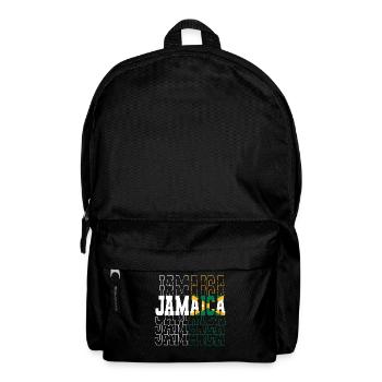 Jamaïque Jamaïque Rasta Raggea Drapeau Rastafari - Sac à dos - noir - Devant