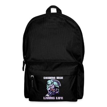 Soaring High Living Life – Paragliding Design - Backpack - black - Front