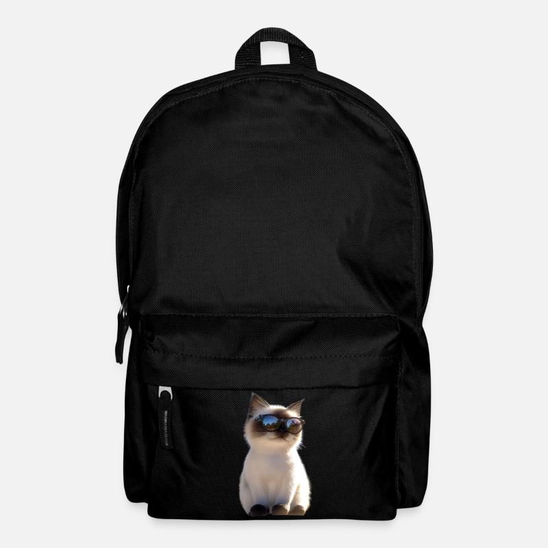 Birma Katze Heilige Birmakatze Süße Birma Katzen - Rucksack - Schwarz