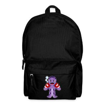 Krake Boxer Boxhandschuhe Boxen - Rucksack - Schwarz - Vorne
