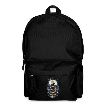aventure nautique voilier boussole - Sac à dos - noir - Devant