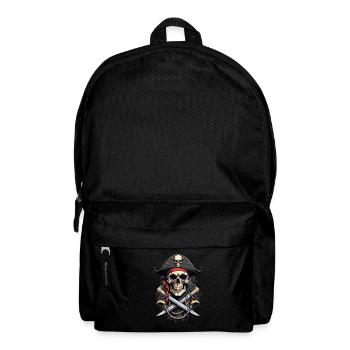 Pirate Costume Design Pirate Flag Jolly Roger - Backpack - black - Front