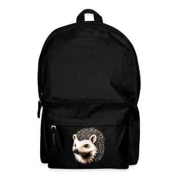 Igel Weißbauchigel Stacheligel Liebe Süßer Igel - Rucksack - Schwarz - Vorne
