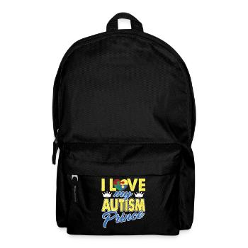 I Love My Autism Prince - Backpack - black - Front