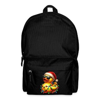 Tupfende Gummi-Ente Sonnenbrille Niedlich Weihnach - Rucksack - Schwarz - Vorne