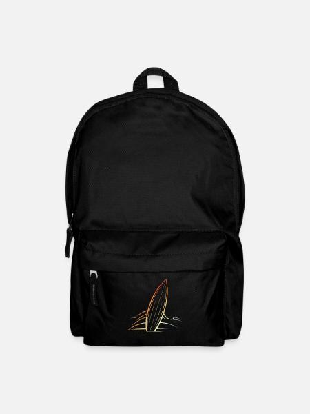 Surfbrett - Rucksack - Schwarz