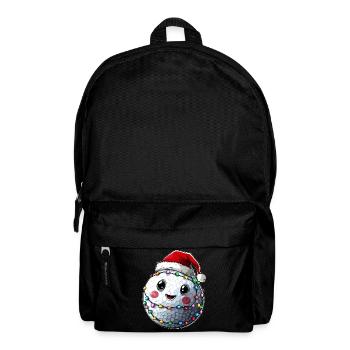 Niedlicher Golfball Golfer Golfing Weihnachtsmütze - Rucksack - Schwarz - Vorne