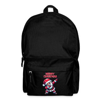 Ho Ho Ho Frohe Weihnachten, Team Santa - Rucksack - Schwarz - Vorne
