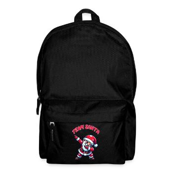 Ho Ho Ho Frohe Weihnachten, Team Santa - Rucksack - Schwarz - Vorne