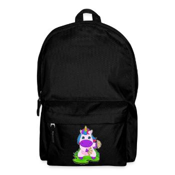 Licorne Éventail à main - Sac à dos - noir - Devant