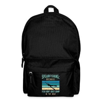 Spearfishing Because Fish Don't Just Snorkeling - Rucksack - Schwarz - Vorne