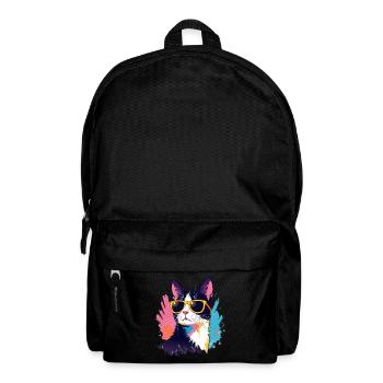 Katze Kunst Kunstwerk Pop Art Katzen - Rucksack - Schwarz - Vorne