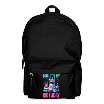 Llama Pinata Cute Alpaca - Animal Birthday Fiesta - Backpack - black - Front
