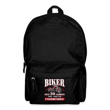 20 Birthday 2005 Motorcyclist Motorcycle - Backpack - black - Front