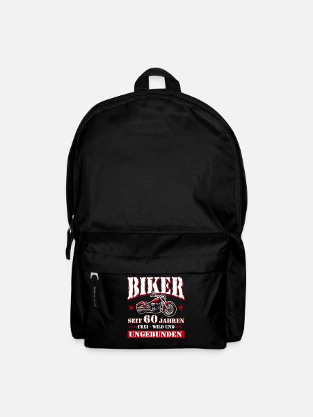 60 Geburtstag 1965 Motorradfahrer Motorrad - Rucksack - Schwarz