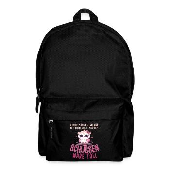 Aujourd’hui, je veux pousser les gens à hibou - Sac à dos - noir - Devant
