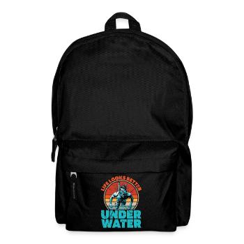 Snorkeling Life Looks Better Swimmer Snorkeler - Backpack - black - Front