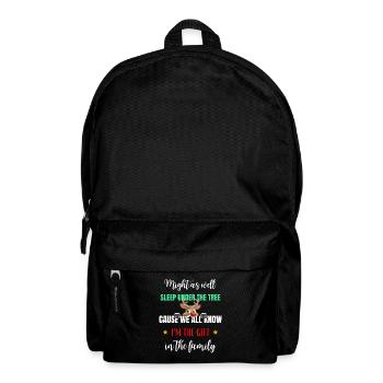 Weihnachten Rentier Weihnachtsgeschenk Kinder Spaß - Rucksack - Schwarz - Vorne