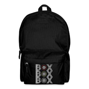 Futuristic abstract pattern with geometric - Backpack - black - Front