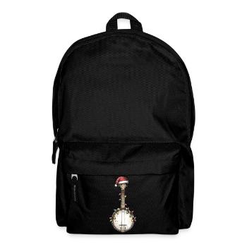 Banjospieler Banjospieler Weihnachtsmütze Xmas - Rucksack - Schwarz - Vorne