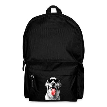Golden Retriever Dog Animal Motif Funny Dogs - Backpack - black - Front