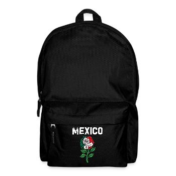 Mexico Mexico Mexican Gift Flag Football - Backpack - black - Front