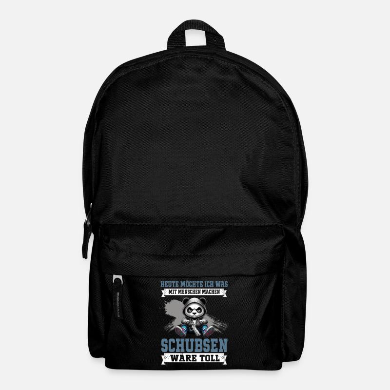 Heute möchte ich was mit Menschen machen - Rucksack - Schwarz