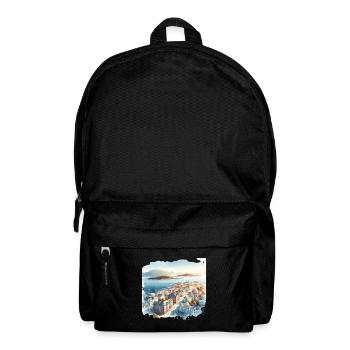 Ålesund Stadtansicht Skandinavien Norwegen Sommer - Rucksack - Schwarz - Vorne