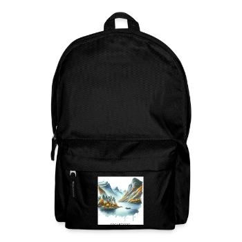 Sognefjord Herbst Skandinavien Norwegen Naturwunde - Rucksack - Schwarz - Vorne
