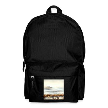 Foggy Lapland Scandinavia Finland Autumn - Backpack - black - Front