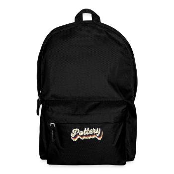 Pottery Ceramics Artist Retro - Backpack - black - Front