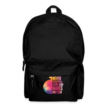 Pottery Ceramics Artist Watercolor - Backpack - black - Front