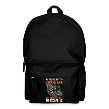 Plongée sous-marine Nous voyageons pour ne pas échapper à la natation - Sac à dos - noir - Devant