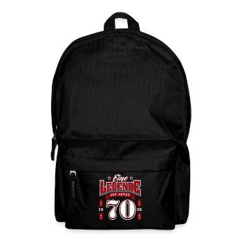70. Geburtstag 1955 Legende 70 Jahre - Rucksack - Schwarz - Vorne