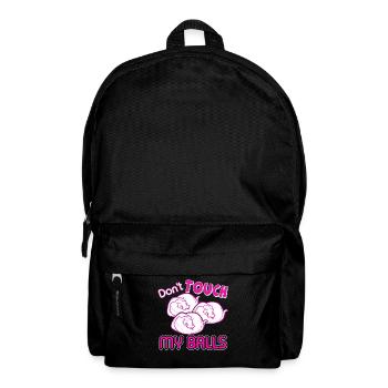 Python Don't Touch My Balls - Backpack - black - Front