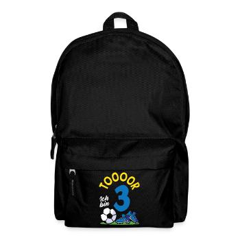 Goal Football I'm 3 Children's Birthday Party - Backpack - black - Front