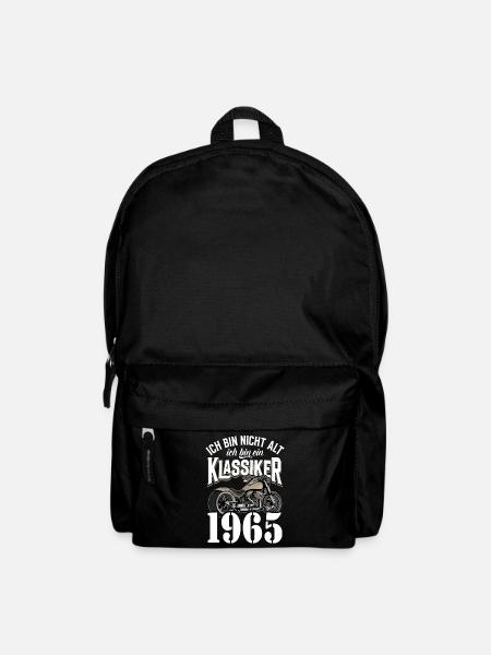 60. Geburtstag 1965 Motorrad Motorradfahrer - Rucksack - Schwarz