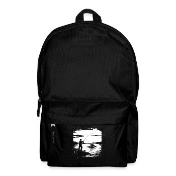 Graphique de pêche - Sac à dos - noir - Devant