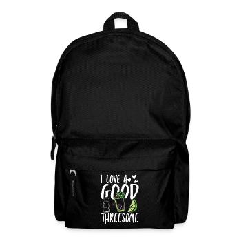 I love a good threesome - Rucksack - Schwarz - Vorne