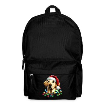Labrador Retriever Chien Père Noël Noël - Sac à dos - noir - Devant