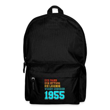 70. Geburtstag 1955 der Mann der Mythos die - Rucksack - Schwarz - Vorne