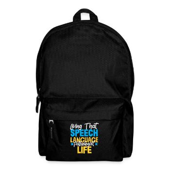 Live the speech therapist life - Backpack - black - Front