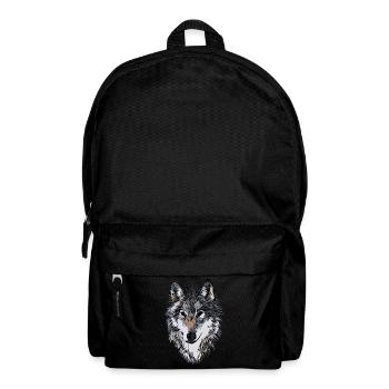 Conception graphique de visage de chien - Sac à dos - noir - Devant