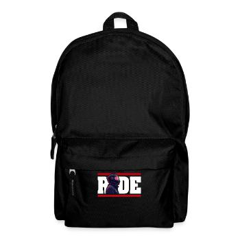 Cool motorcyclist biker design with the text - Backpack - black - Front
