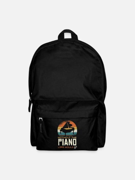 Ohne Klavier Wäre Das Leben B-Moll - Rucksack - Schwarz