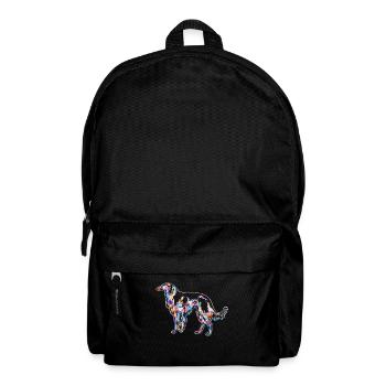 Irish Wolfhound Geometric - Backpack - black - Front