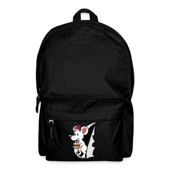 Maus Nikolaus Weihnachtsgeschenk Ratte Ratten - Rucksack - Schwarz - Vorne