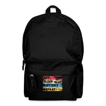 Pottery Ceramics Artist Retro - Backpack - black - Front